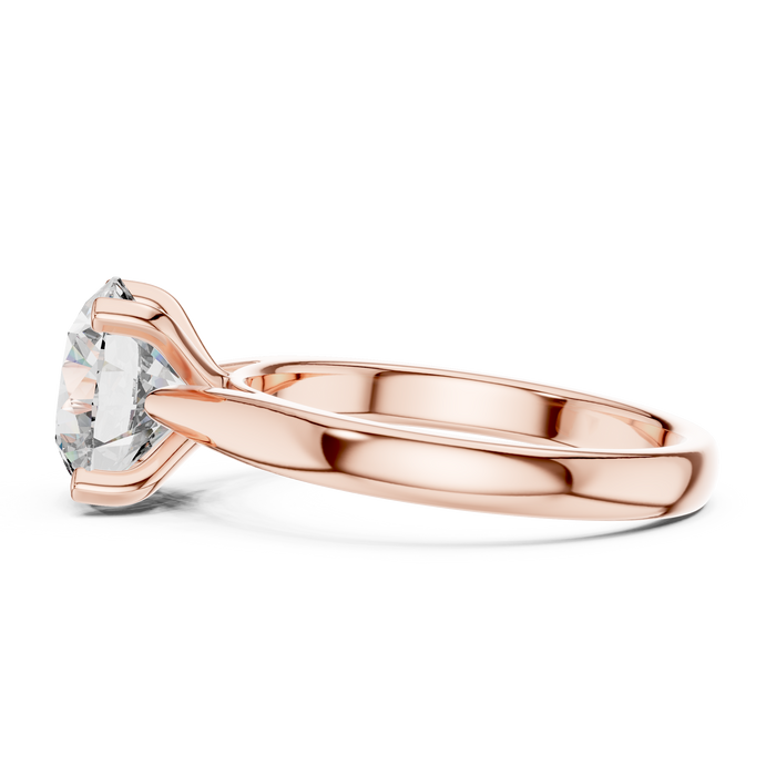 The Mireille — Round Solitaire Ring
