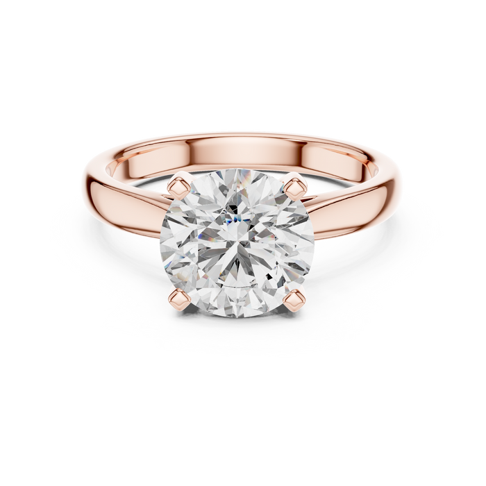 The Mireille — Round Solitaire Ring