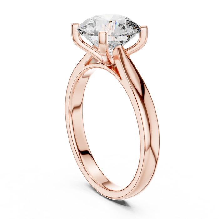 The Mireille — Round Solitaire Ring