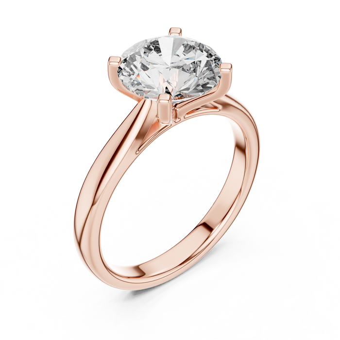 The Mireille — Round Solitaire Ring