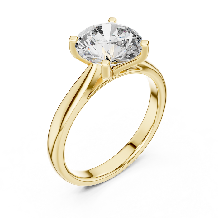 The Mireille — Round Solitaire Lab-Grown Diamond Ring