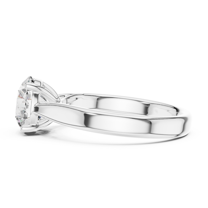The Ophélie — Round Solitaire Ring