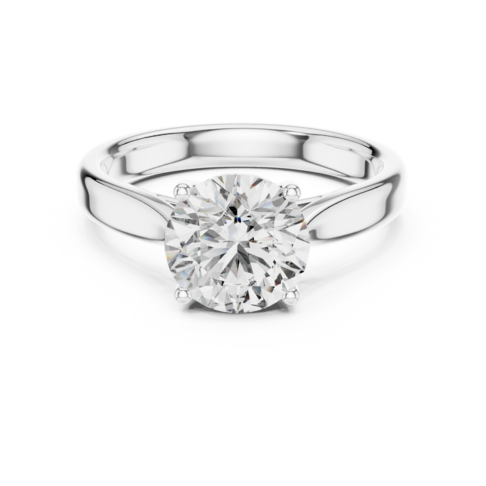 The Ophélie — Round Solitaire Ring