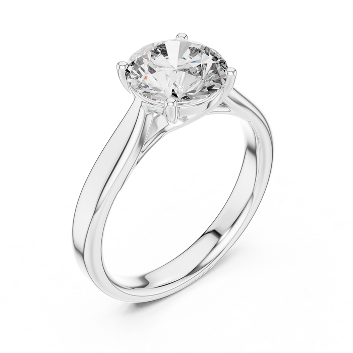 The Ophélie — Round Solitaire Ring