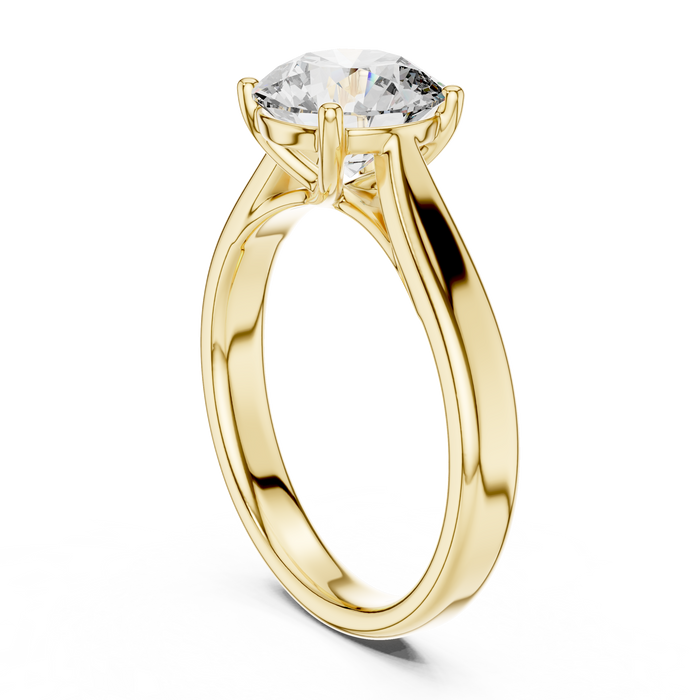 The Ophélie — Round Solitaire Lab-Grown Diamond Ring