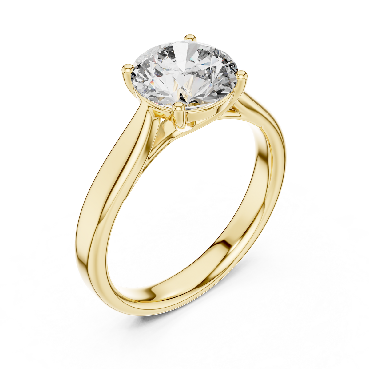 The Ophélie — Round Solitaire Ring