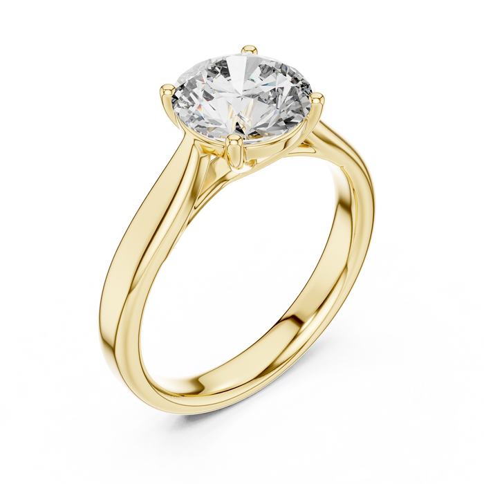 The Ophélie — Round Solitaire Lab-Grown Diamond Ring