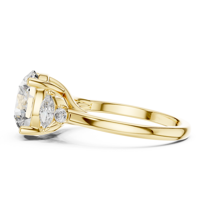 The Sidonie — Round Cluster Lab-Grown Diamond Ring