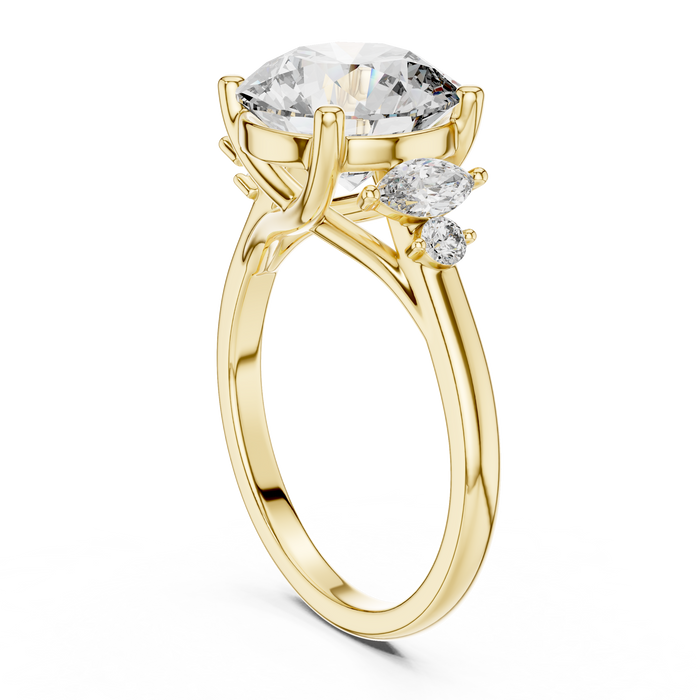 The Sidonie — Round Cluster Lab-Grown Diamond Ring