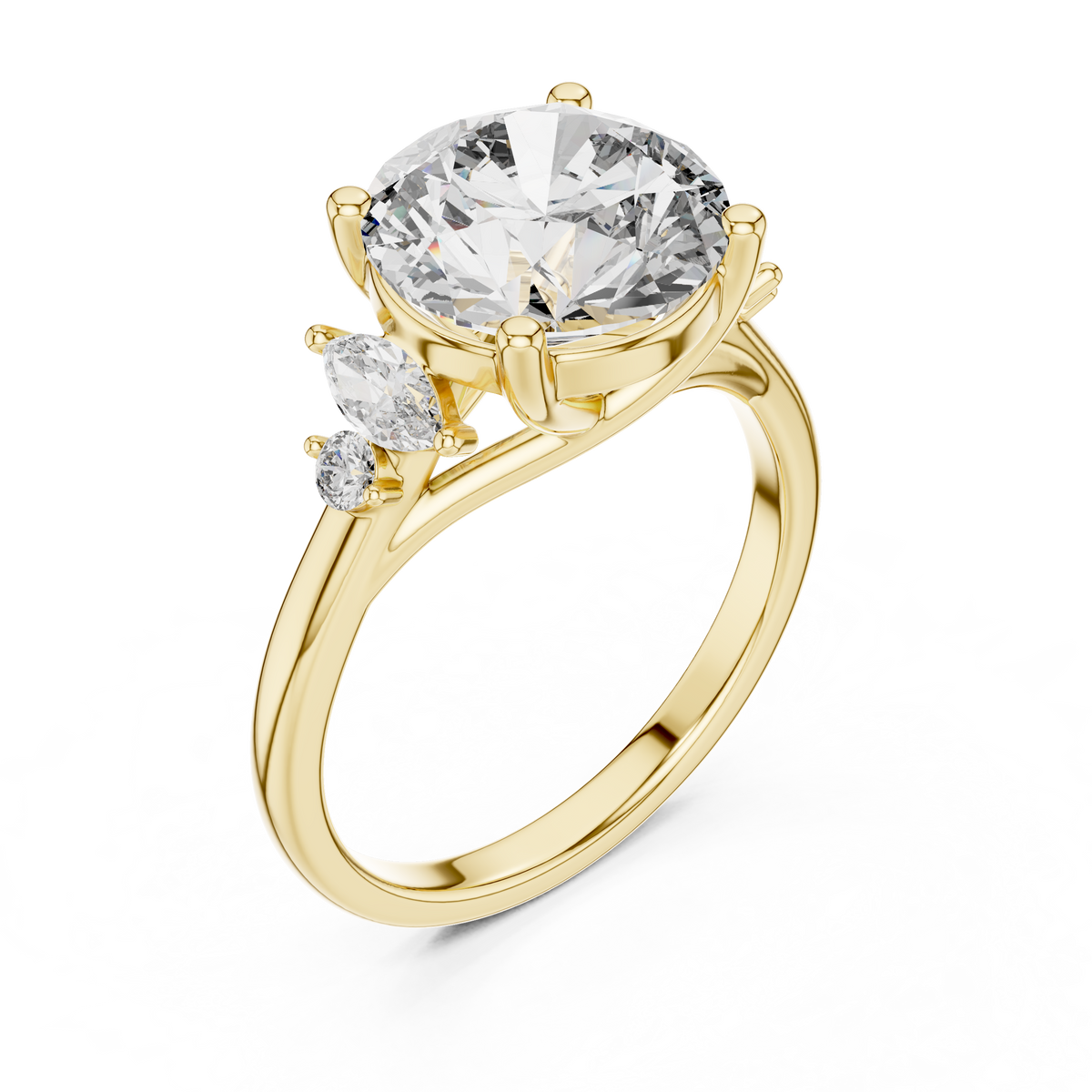 The Sidonie — Round Cluster Lab-Grown Diamond Ring