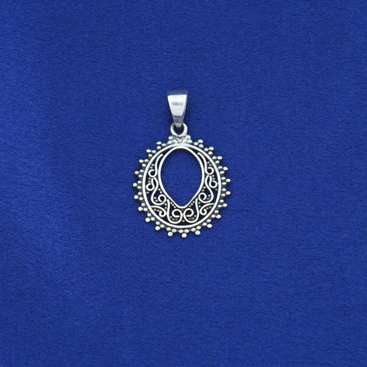 Filigree Oval Pendant