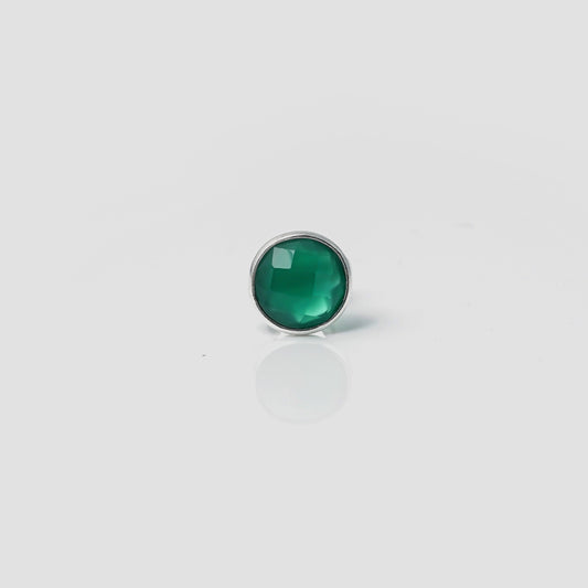 Green Onyx Studs