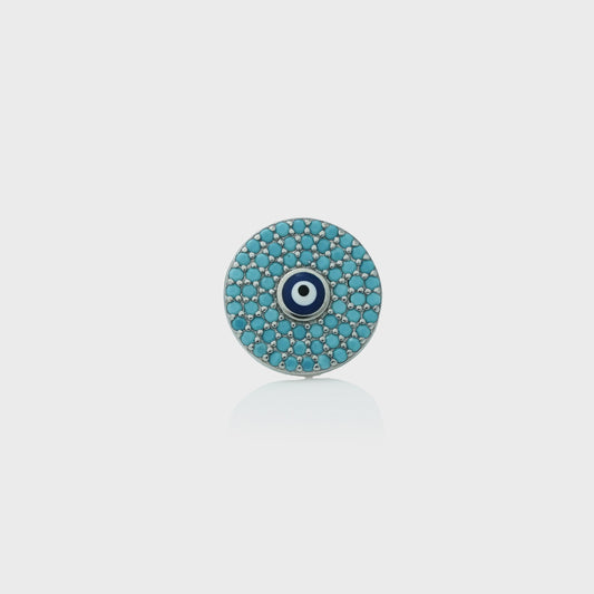 Blue Zirconia Studs
