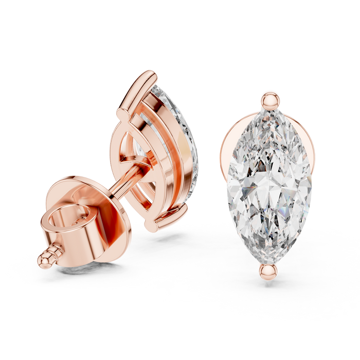 Ysée Marquise Halo Stud Earrings