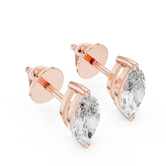 Ysée Marquise Halo Stud Earrings