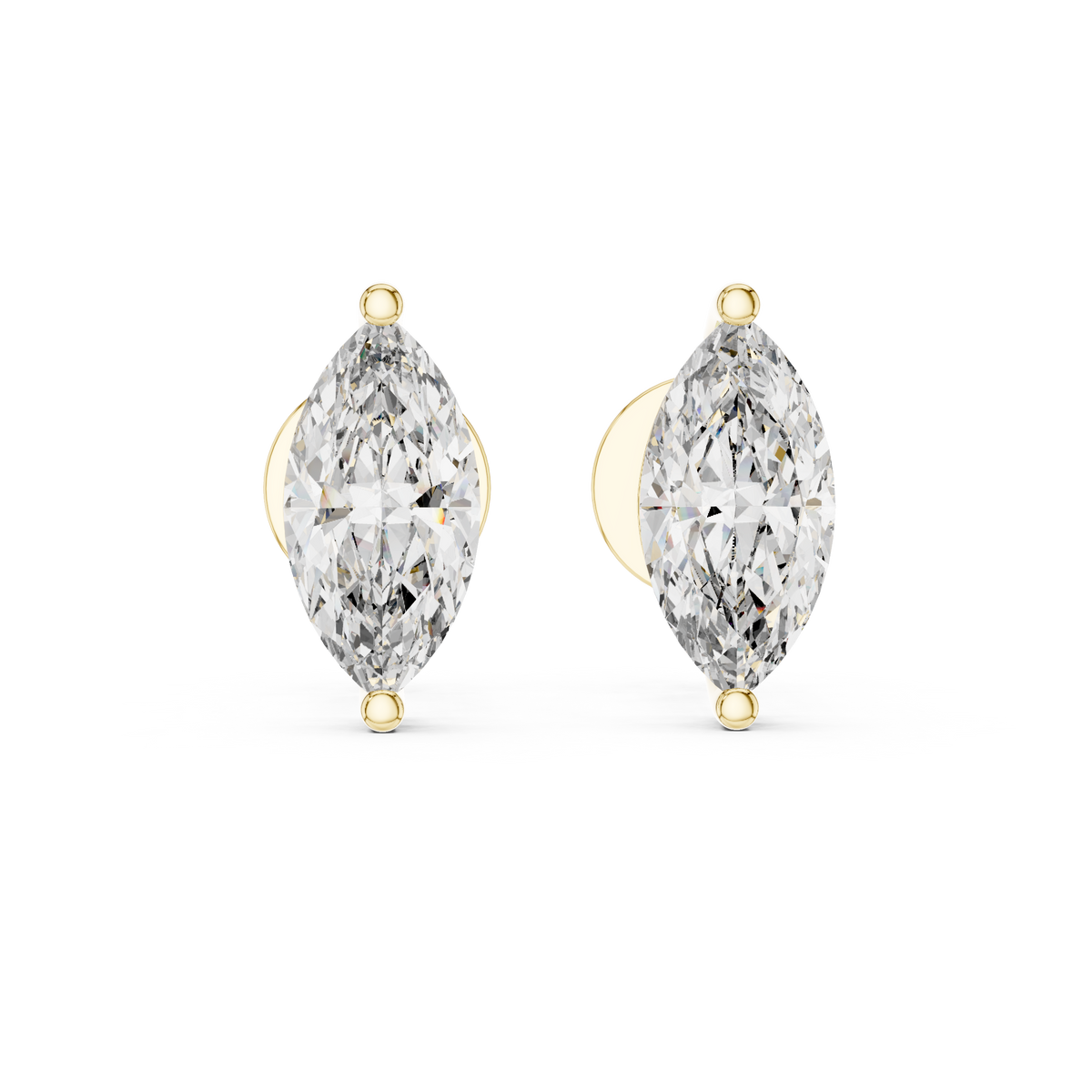 Ysée Marquise Halo Stud Earrings