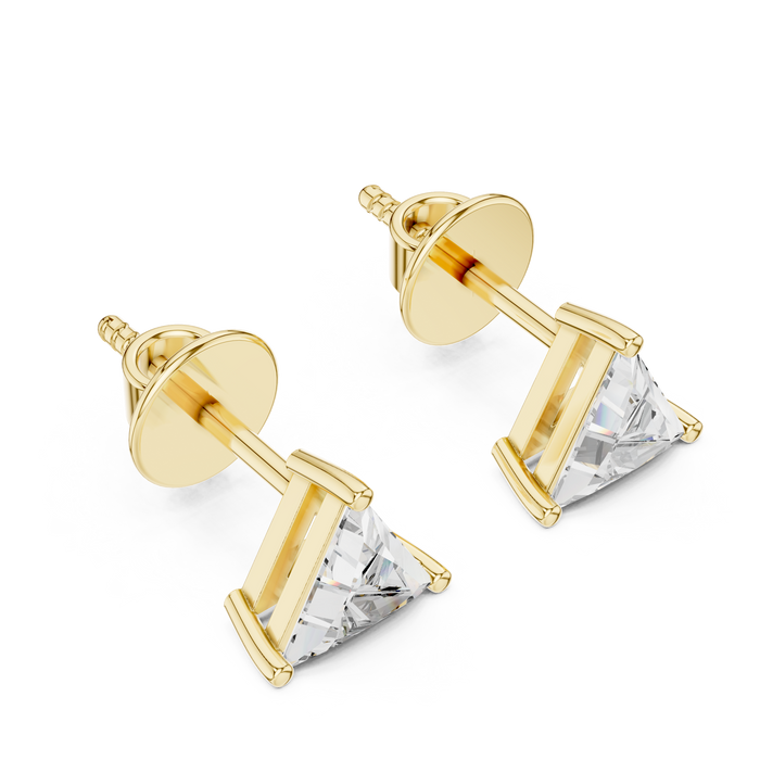 Amara Emerald-Cut Lab-Grown Diamond Stud Earrings