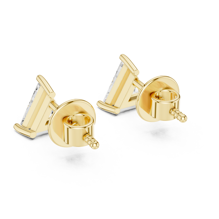 Amara Emerald-Cut Lab-Grown Diamond Stud Earrings