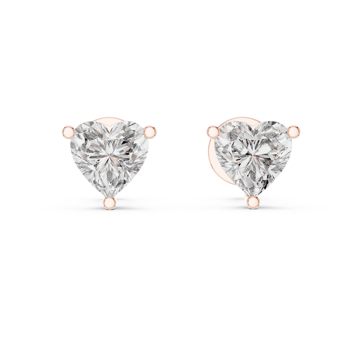 Elara Round Halo Stud Earrings