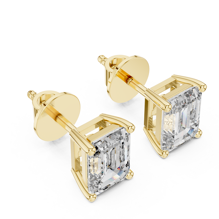 Noor Princess-Cut Lab-Grown Diamond Stud Earrings