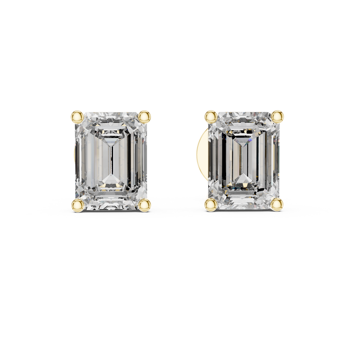 Noor Princess-Cut Lab-Grown Diamond Stud Earrings