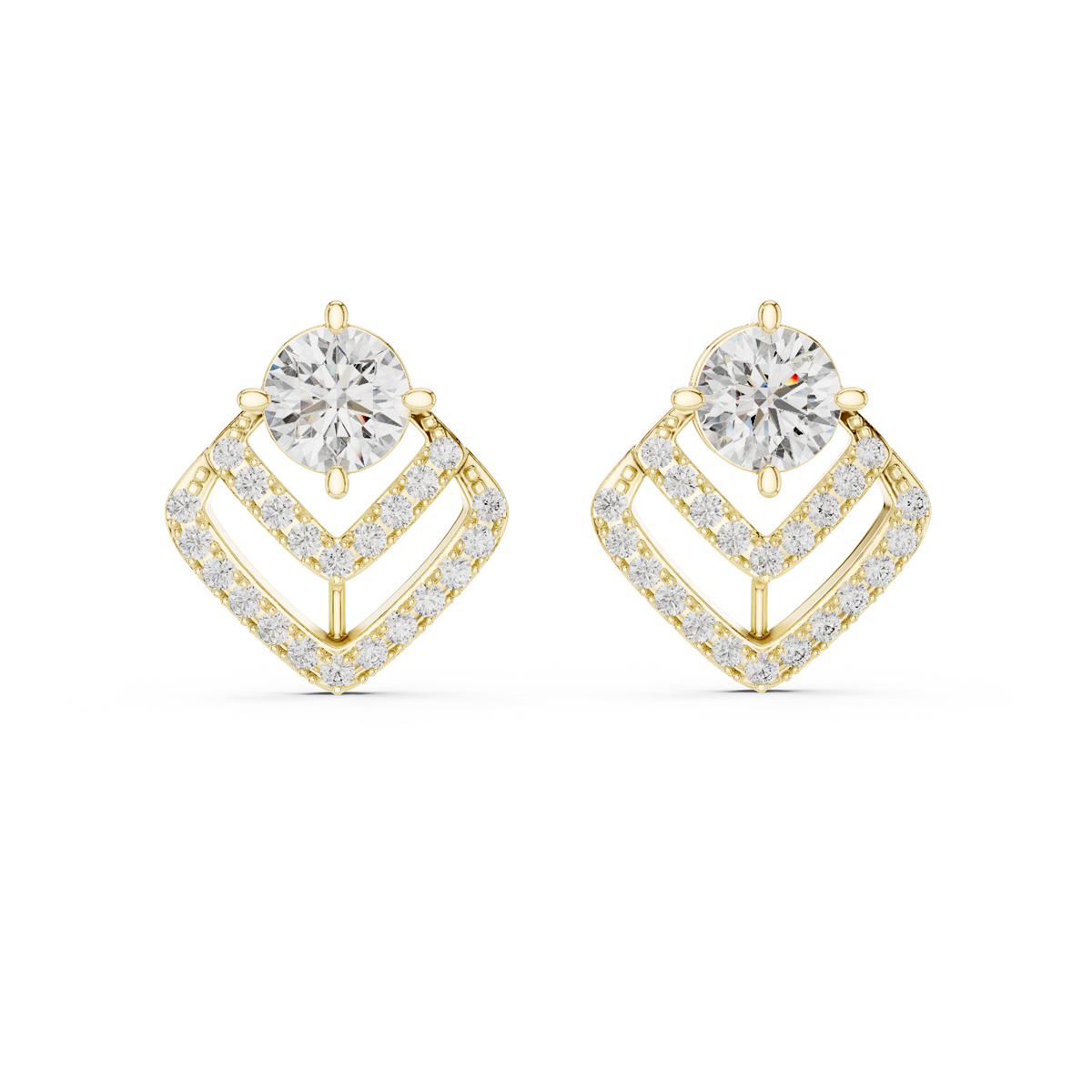 Colette Princess Halo Stud Earrings