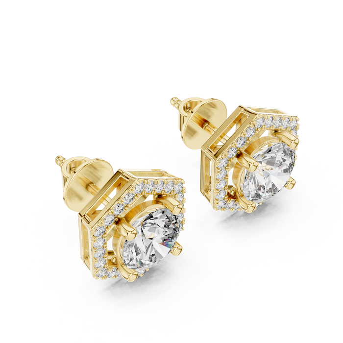 Anouk Princess Cluster Lab-Grown Diamond Stud Earrings