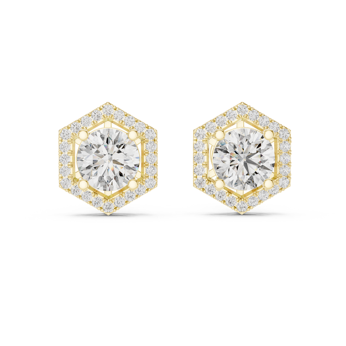 Anouk Princess Cluster Lab-Grown Diamond Stud Earrings