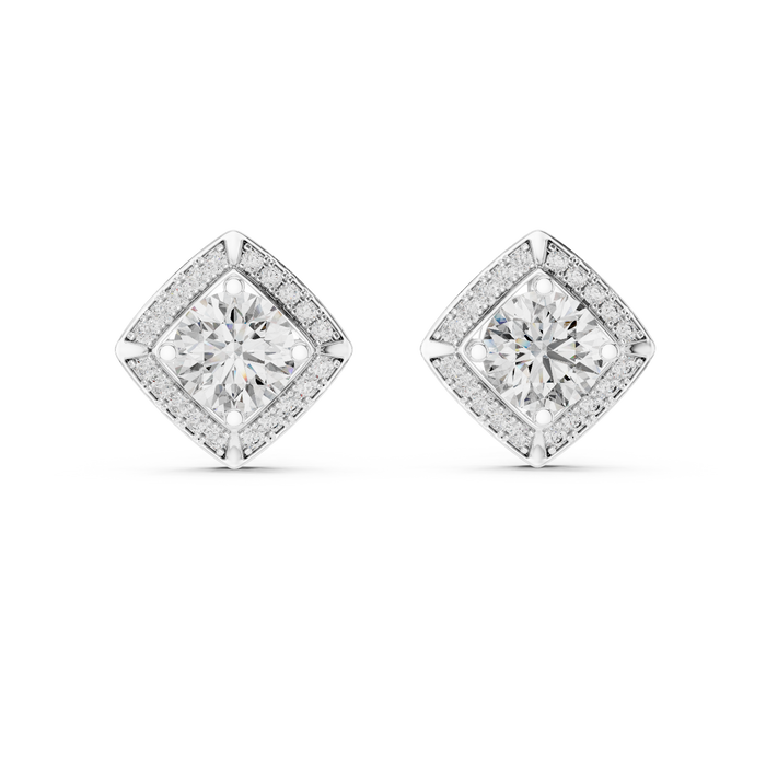 Delphine Princess Halo Stud Earrings
