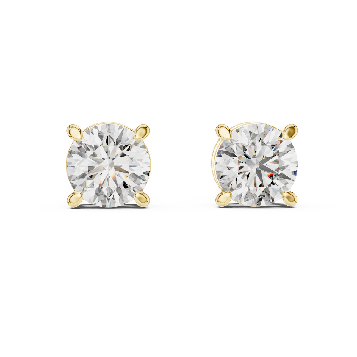 Océane Round Basket Stud Earrings