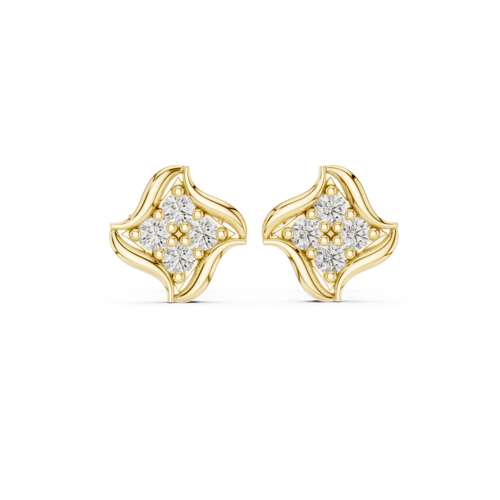 The Roseleaf — Round Earrings