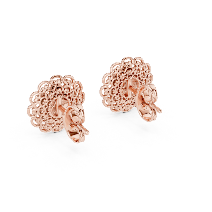 The Belladone — Round Pavé Earrings