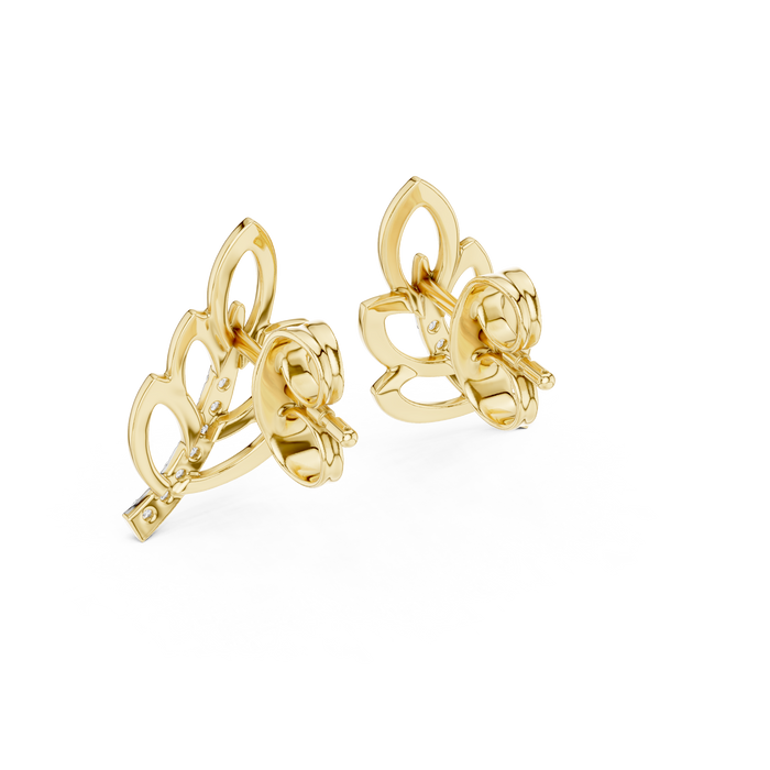 The Cyrenne — Round Diamond Earrings