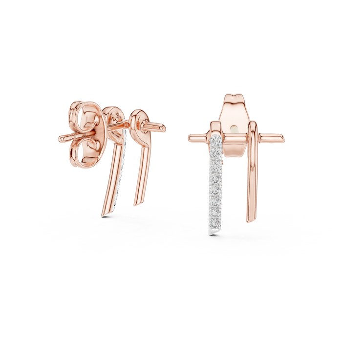 The Fantasque — Round Diamond Earrings