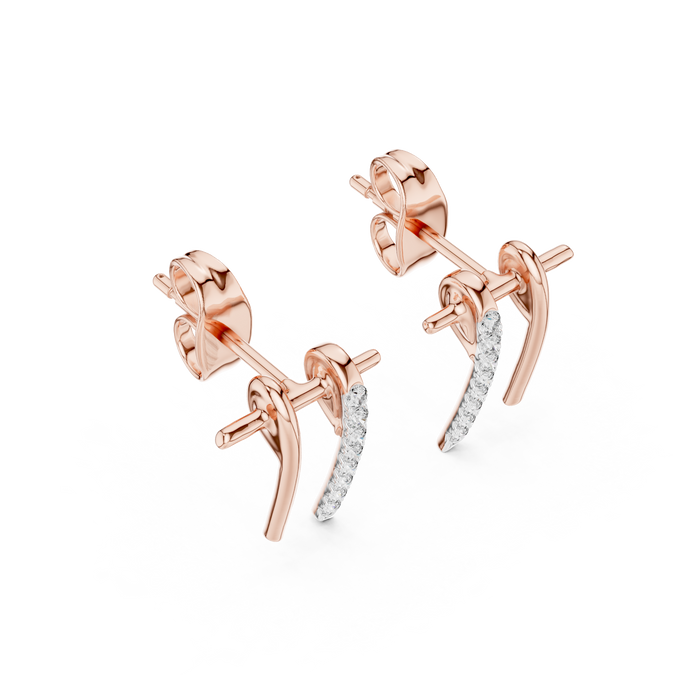 The Fantasque — Round Diamond Earrings