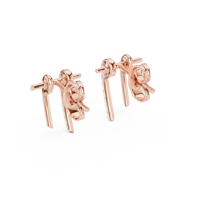 The Fantasque — Round Diamond Earrings