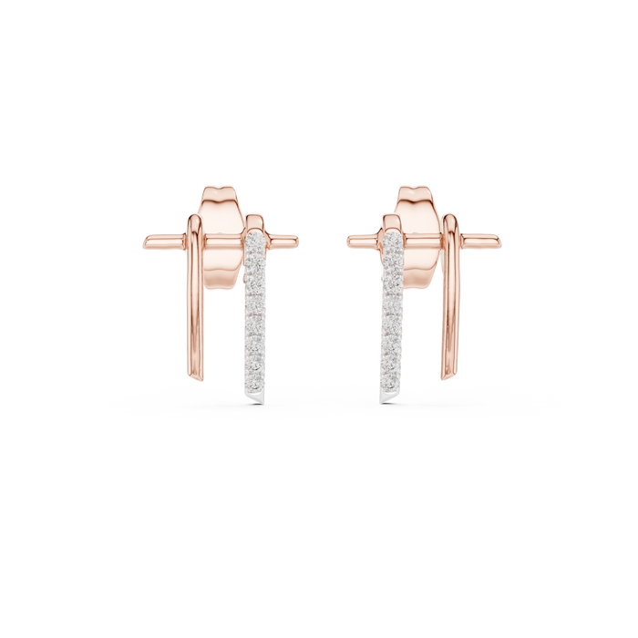 The Fantasque — Round Diamond Earrings
