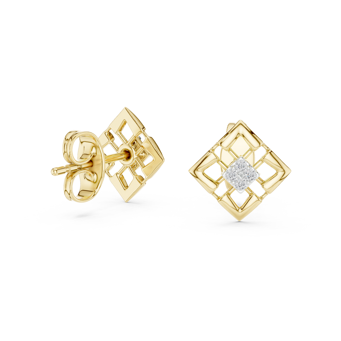 The Gwendolyne — Round Diamond Earrings