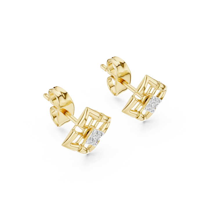 The Gwendolyne — Round Diamond Earrings