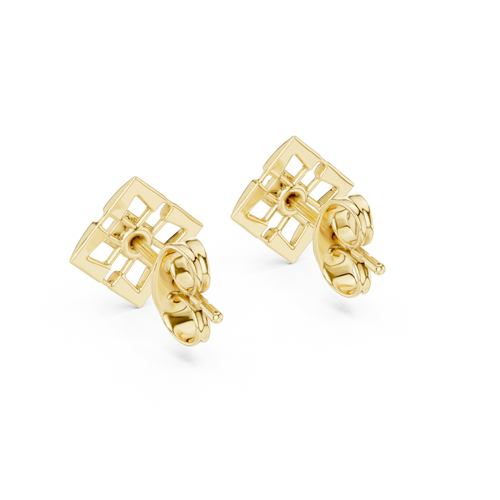 The Gwendolyne — Round Diamond Earrings