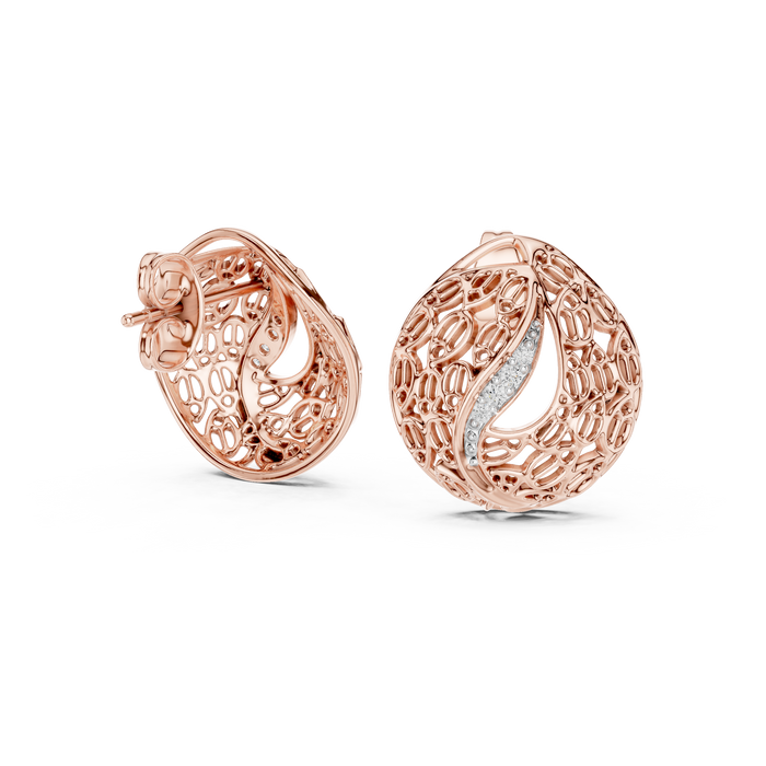 The Herisande — Round Pavé Earrings