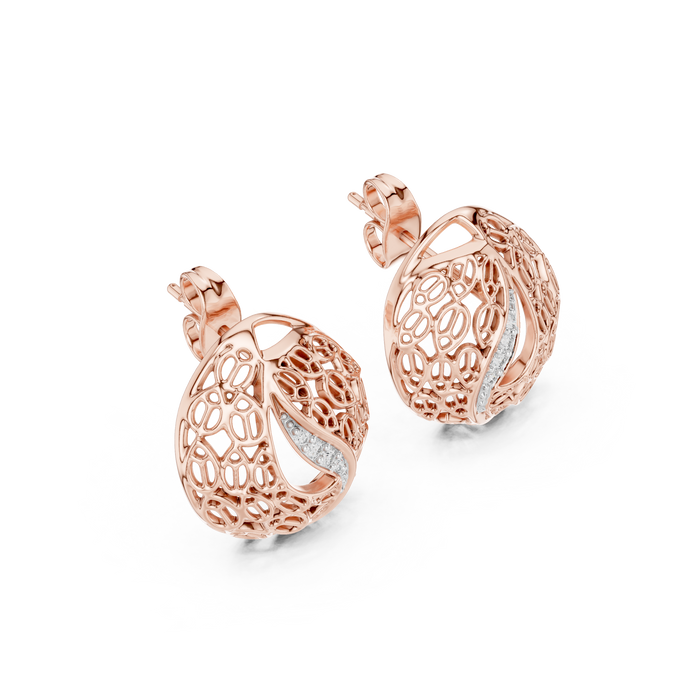 The Herisande — Round Pavé Earrings
