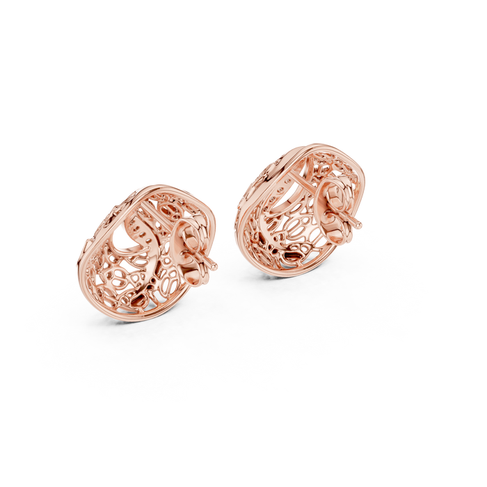 The Herisande — Round Pavé Earrings