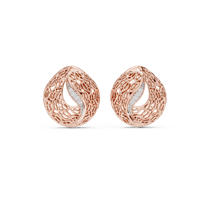 The Herisande — Round Pavé Earrings