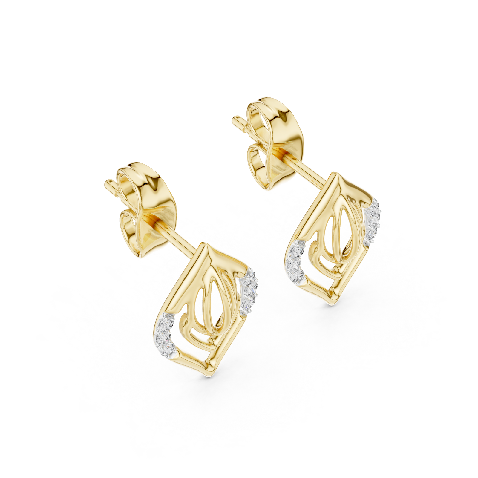 The Jolisande — Round Pavé Earrings