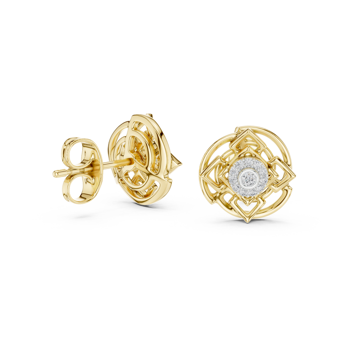 The Livienne — Round Prong Earrings