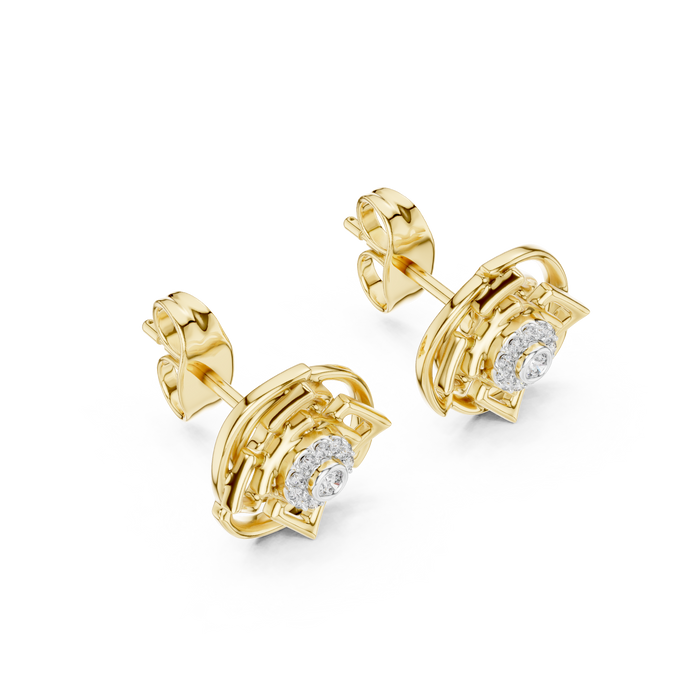 The Livienne — Round Prong Earrings