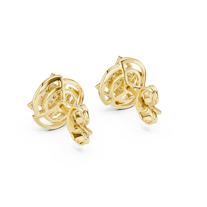 The Livienne — Round Prong Earrings