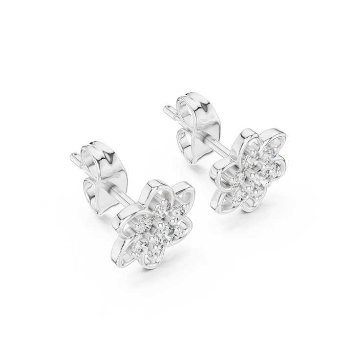 The Maelienne — Round Collet Earrings