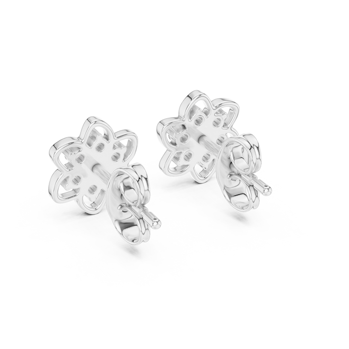 The Maelienne — Round Collet Earrings